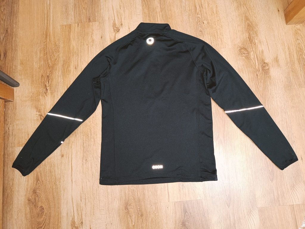 Bluza biegania Ozon M biegowa sportowa L run strój kurtka czarna odbla