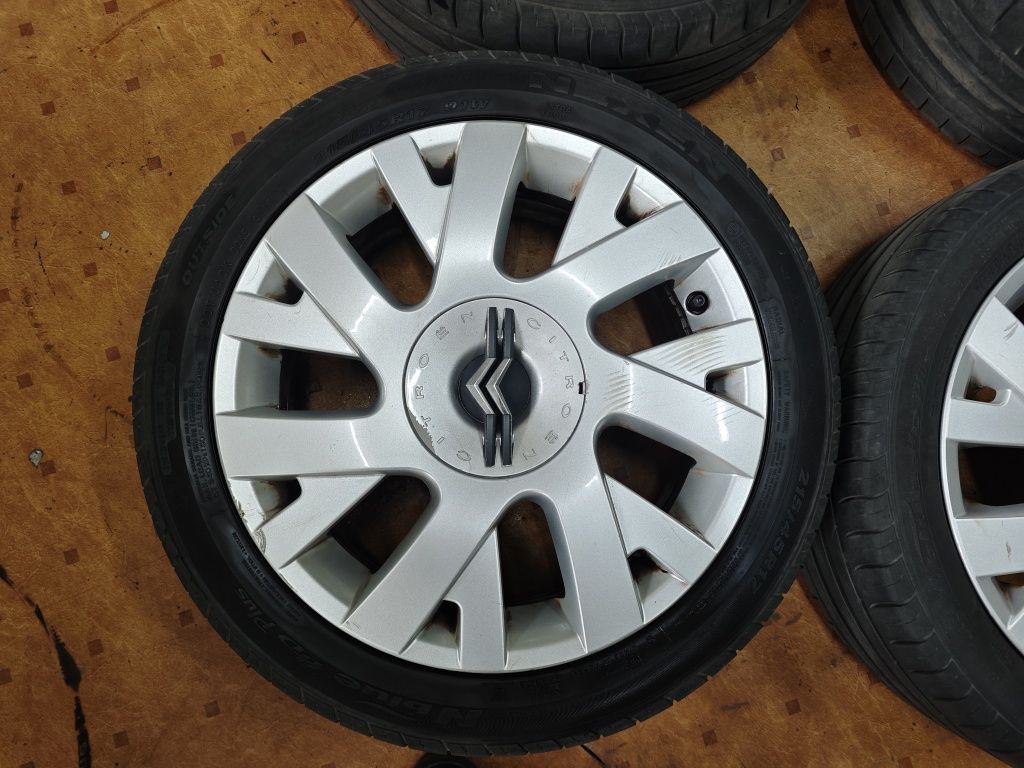 Koła citroen 17 oryginalne Felgi Opony Dekle Śruby 215/45r17 4x108