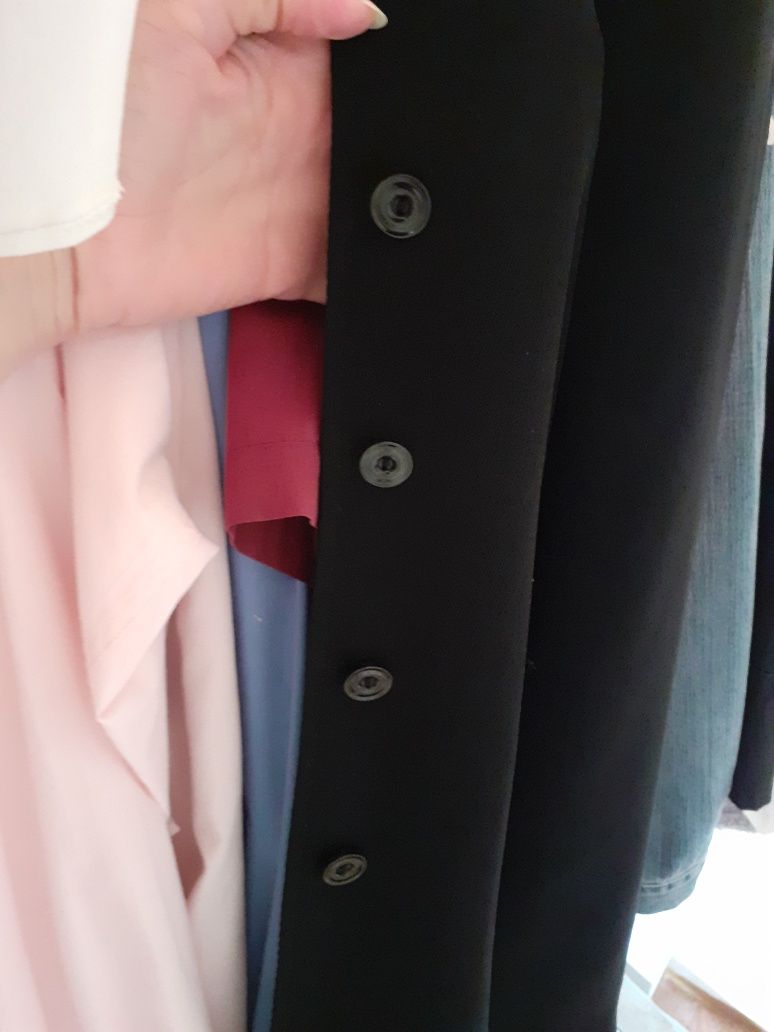 Black oversize blazer vintage french chic Czarny żakiet Old money