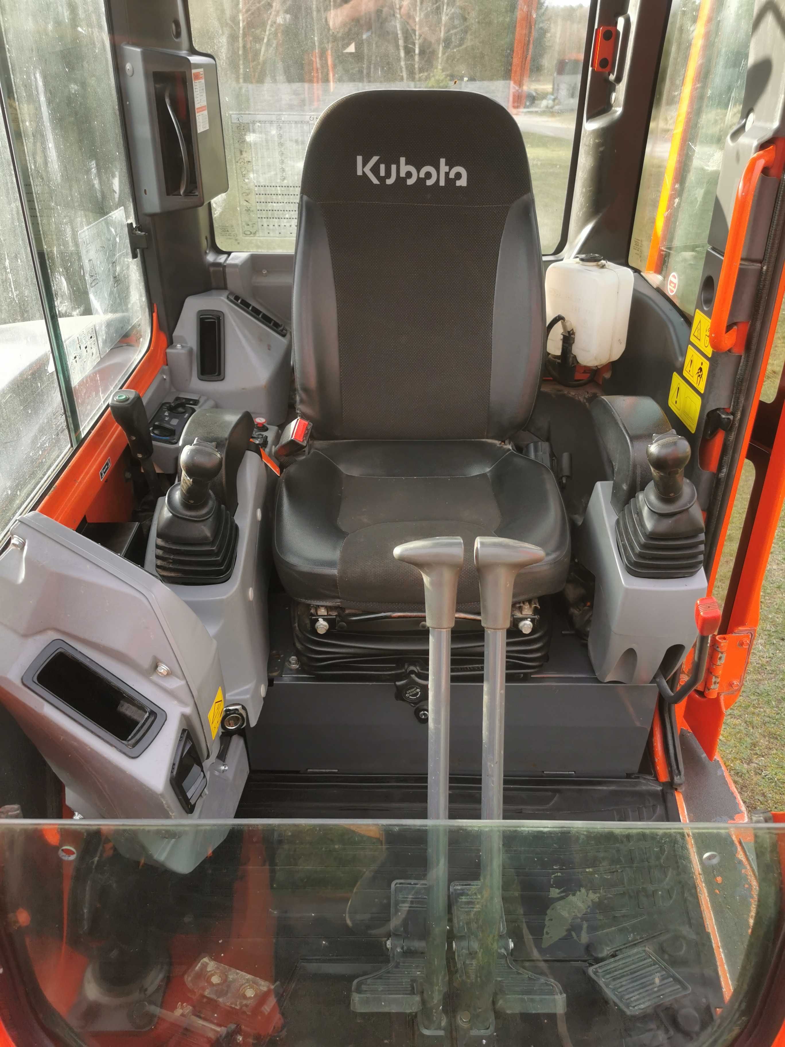 Koparka Kubota u55 - 4 minikoparka 2015 rok !!! 5.4 tony klimatyzacja