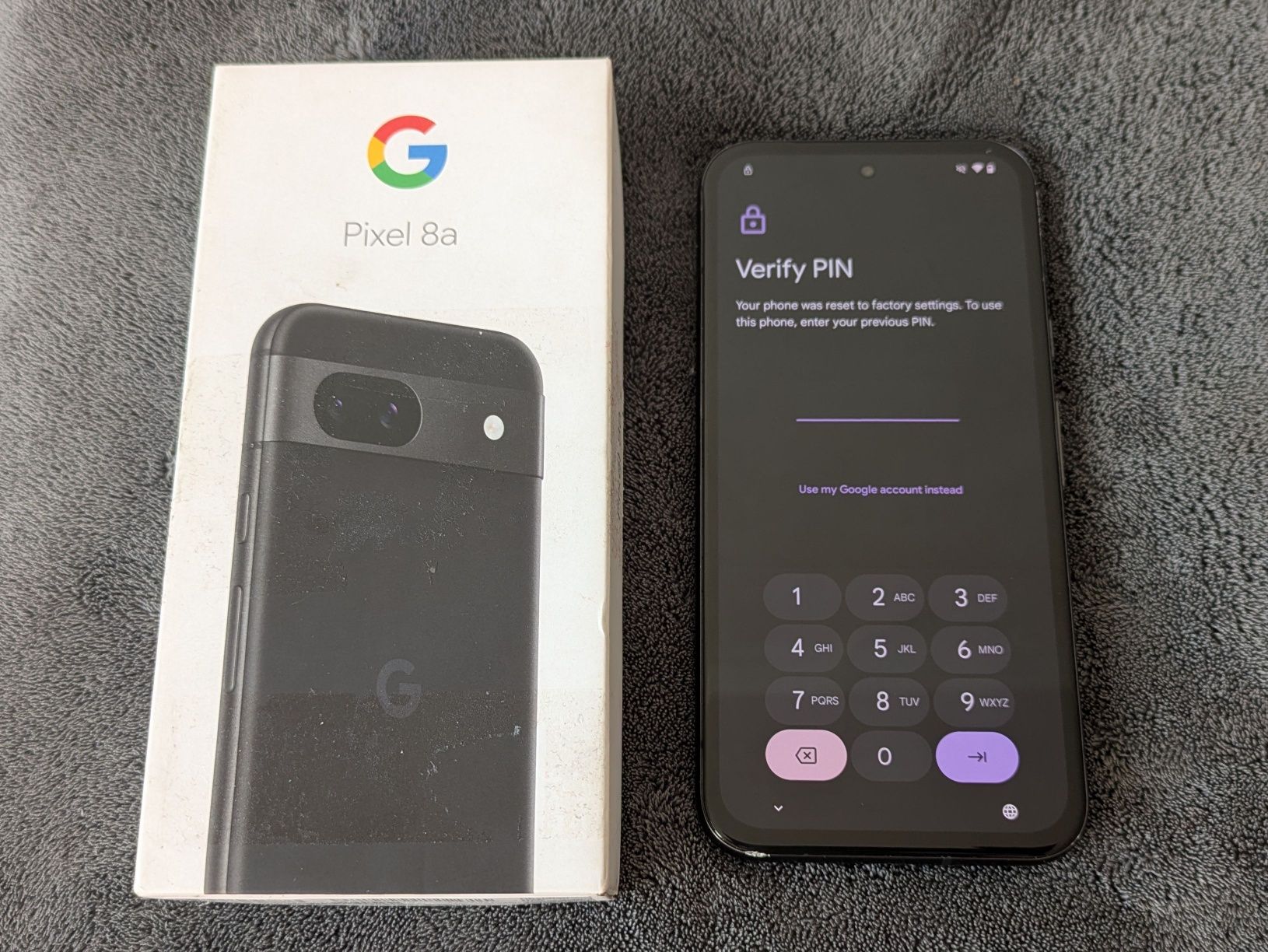 Google Pixel 8a obsidian