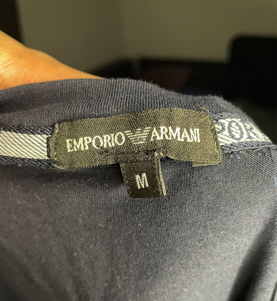 T-shirt Czarna Męska «Emporio Armani» Rozmiar: M