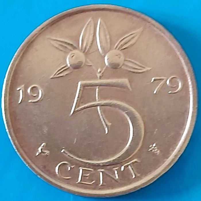 5 Cêntimos  de 1979  Rainha Juliana  dos Países Baixos