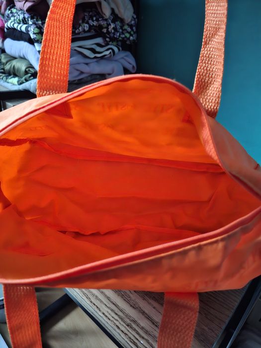 Mała pomarańczowa torba na zamek na zakupy podróż Twój styl