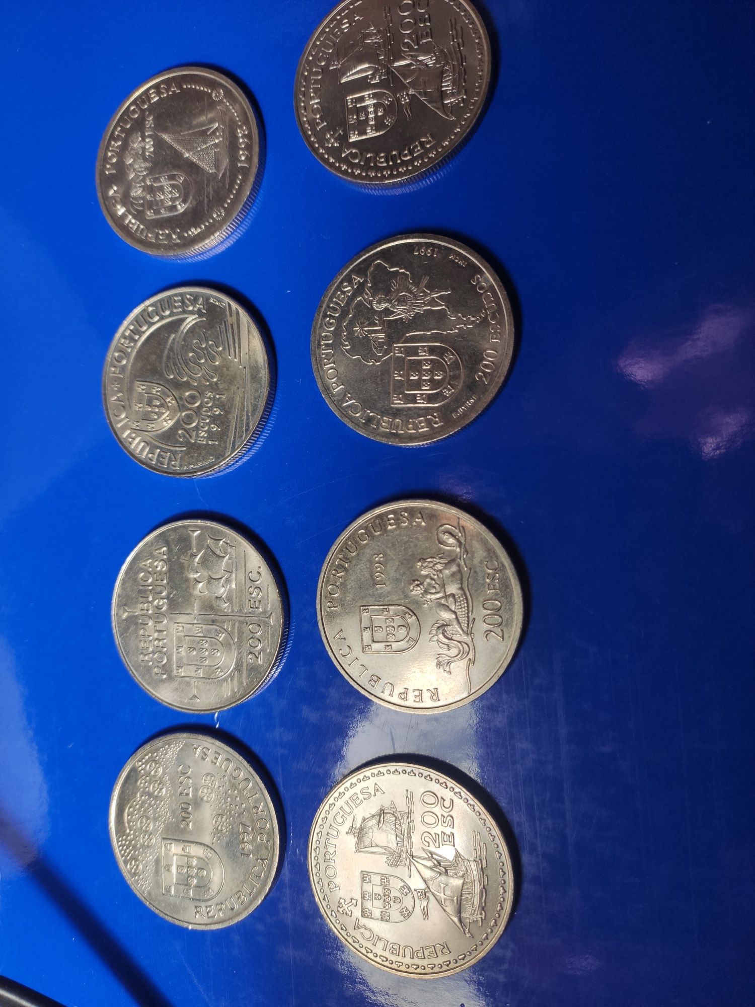 Conjunto moedas antigas