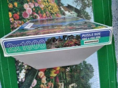 Puzzle 2x1000. Domki bawarskie. Kompletne