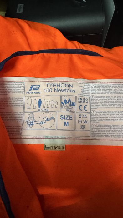 Colete salva vidas 100 newtons