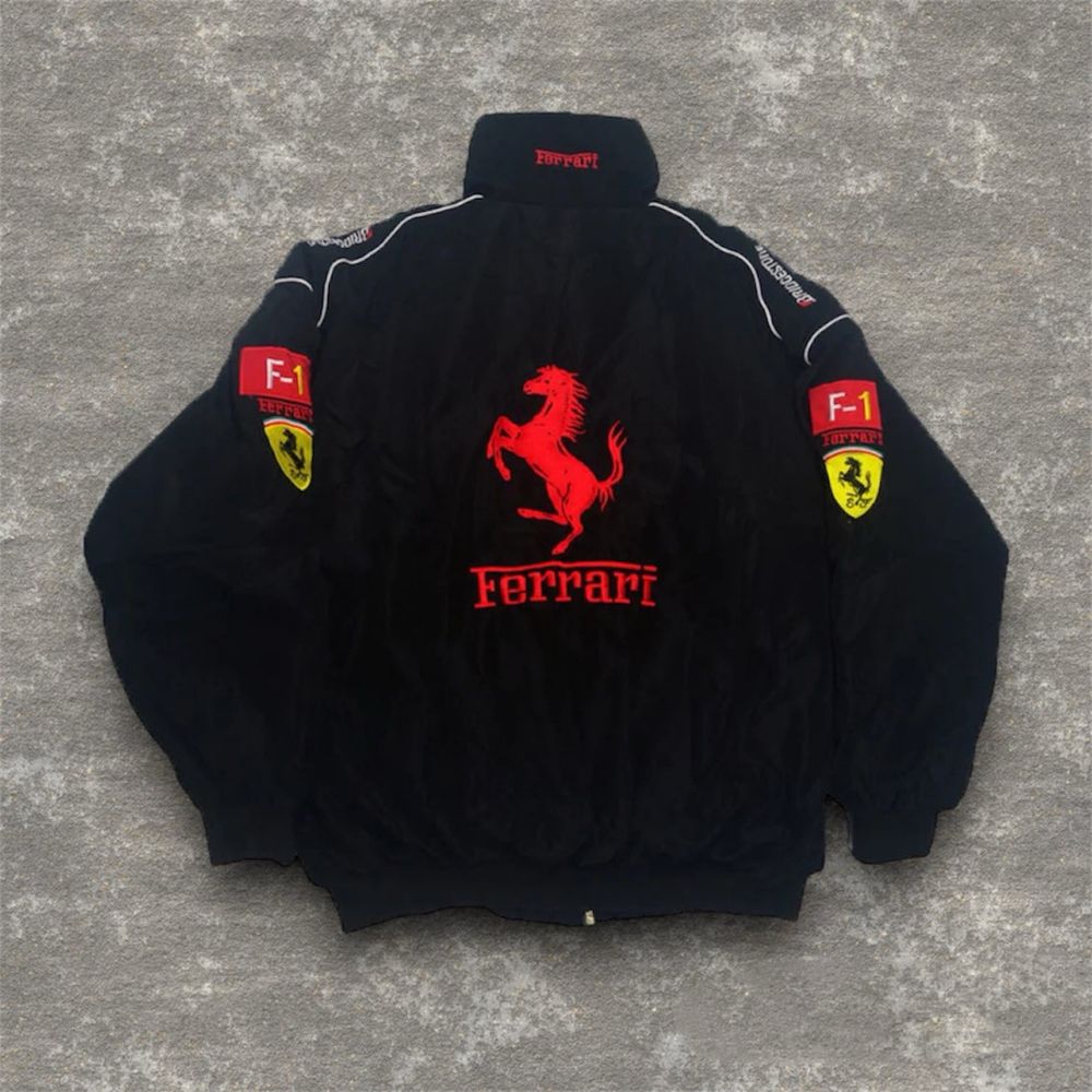 Kurtka racing jacket ferrari bomberka f1 formuła 1 motorsport y2k