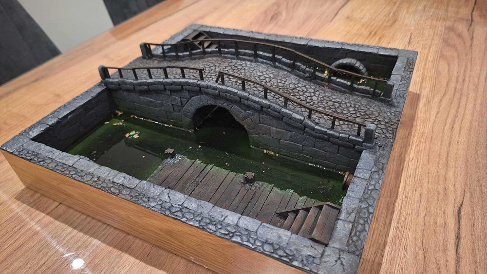 Teren / plansza do gier bitewnych i RPG - Most nad rezerwuarem