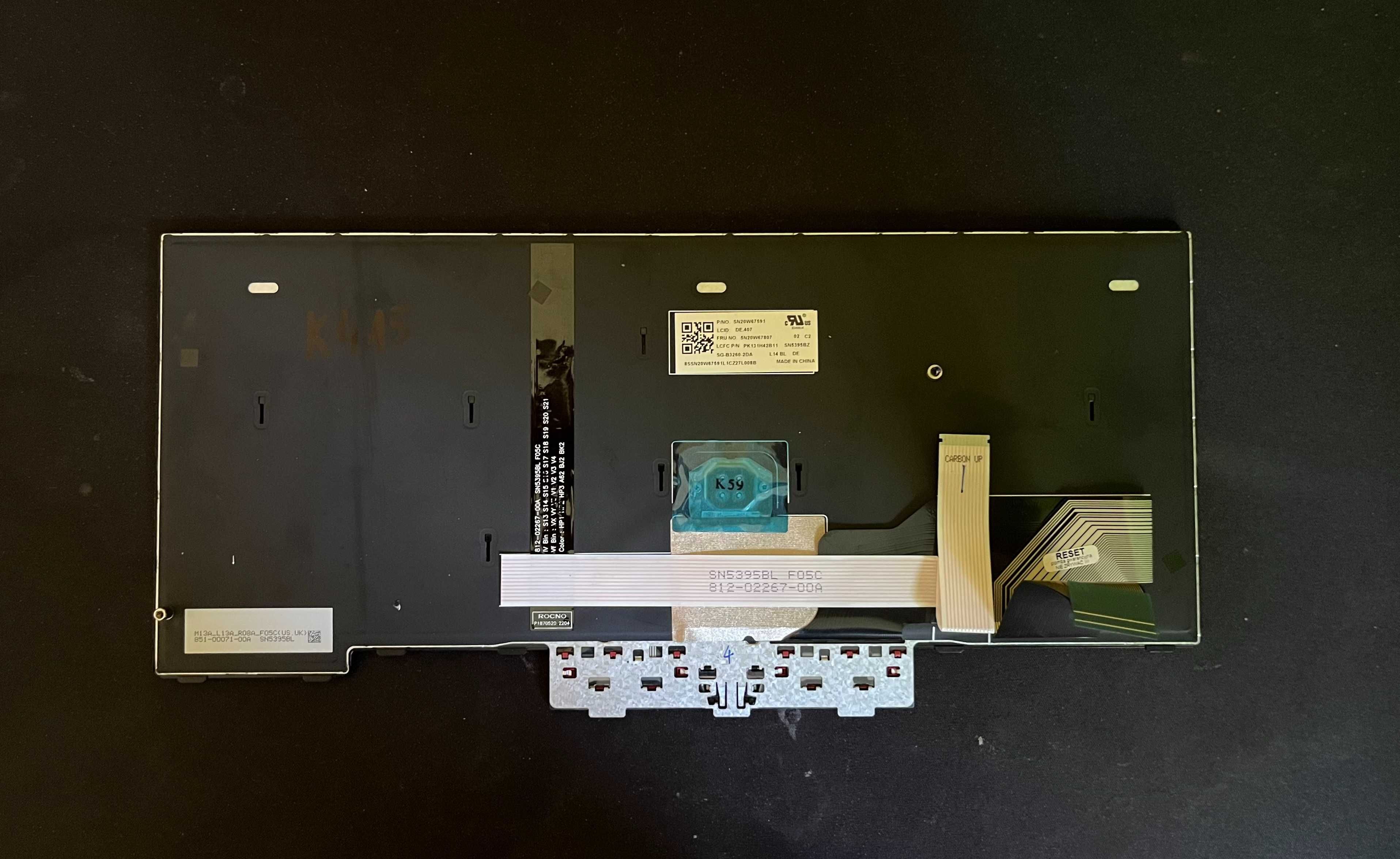 Klawiatura Lenovo Thinkpad 5N20W67807