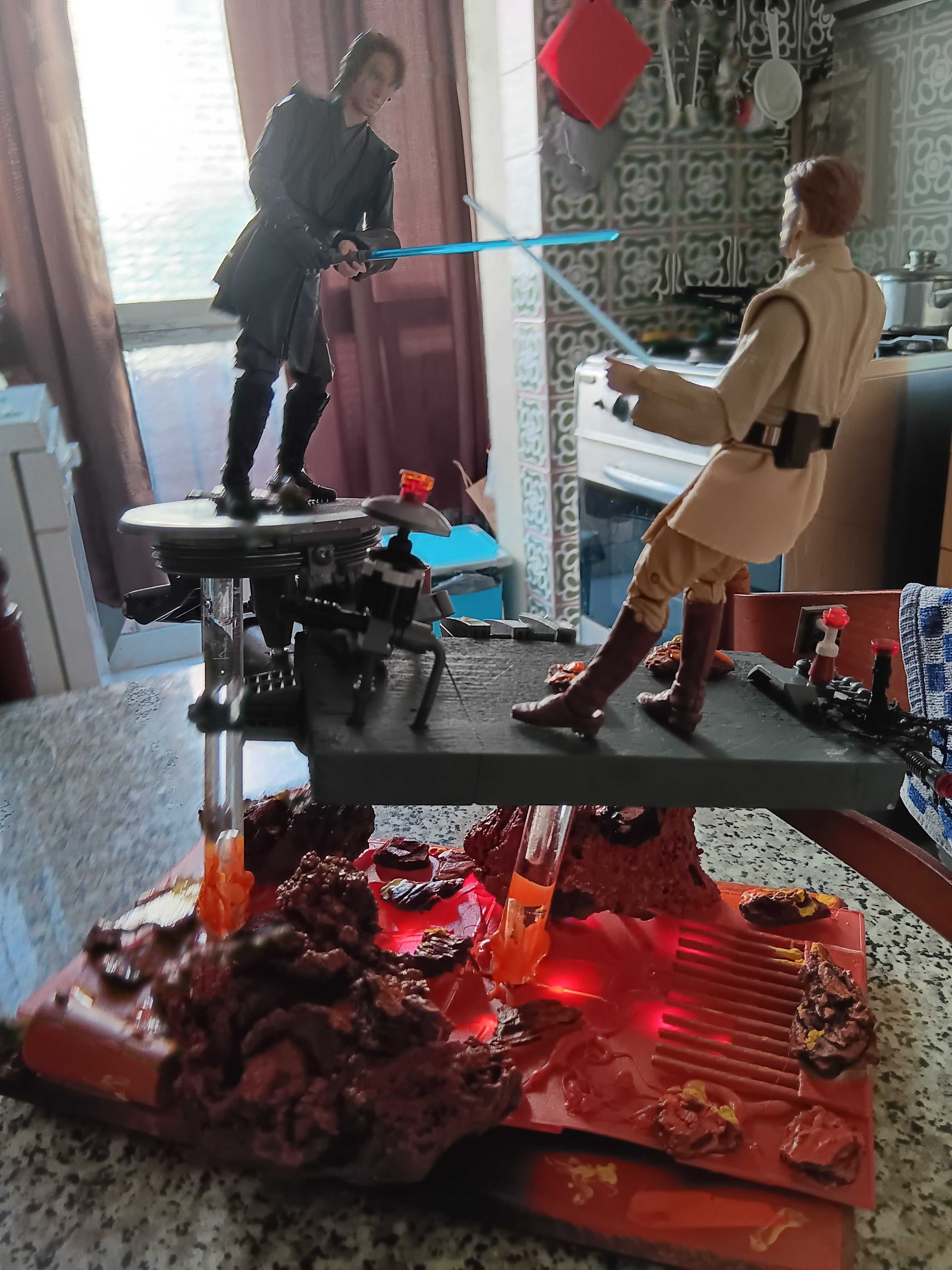 Diorama Star Wars Duelo em Mustafar