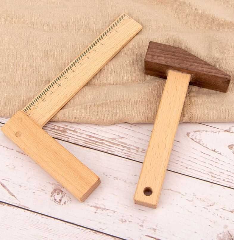 Drewniany zestaw narzędzia