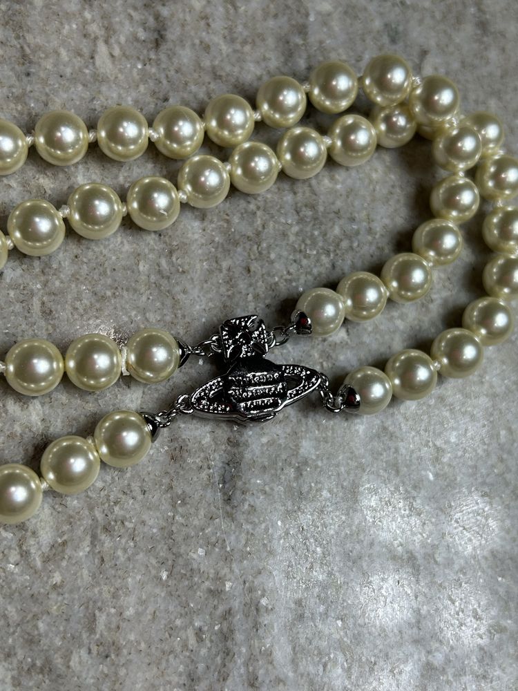 Vivienne Westwood Pearl Choker подвеска из бус чокер намисто буси