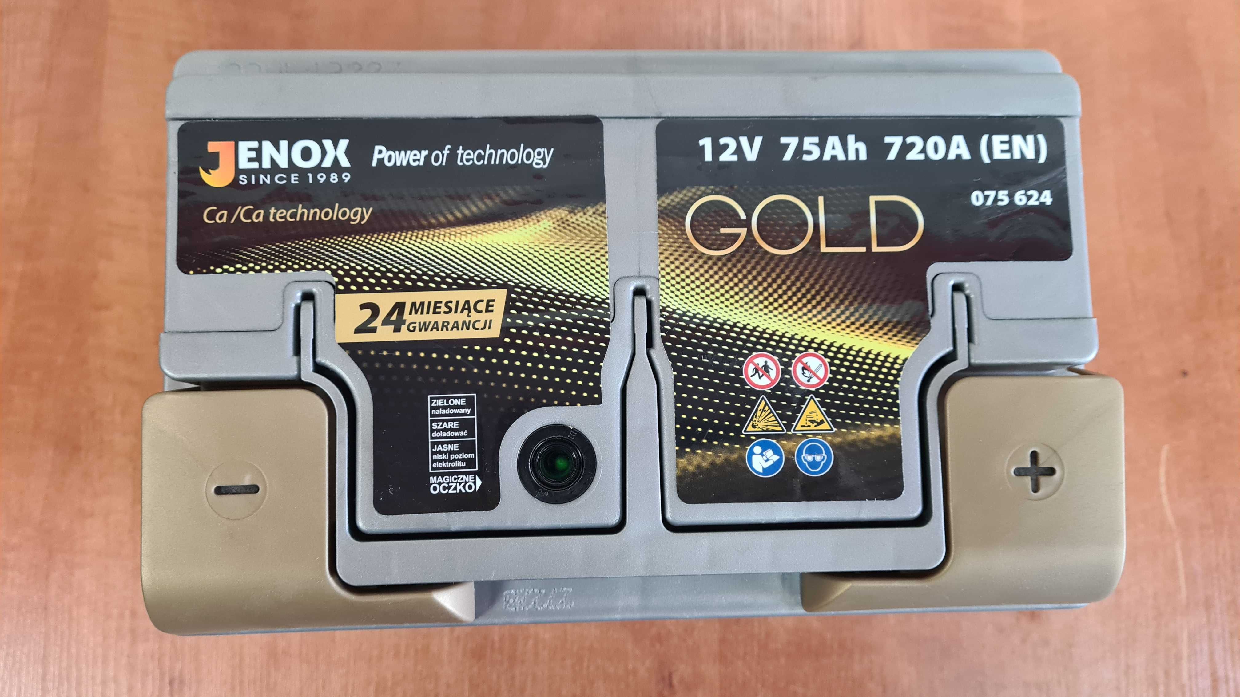 Akumulator rozruchowy 12V 75Ah (74Ah 77Ah) 720A Jenox Gold niski 175mm