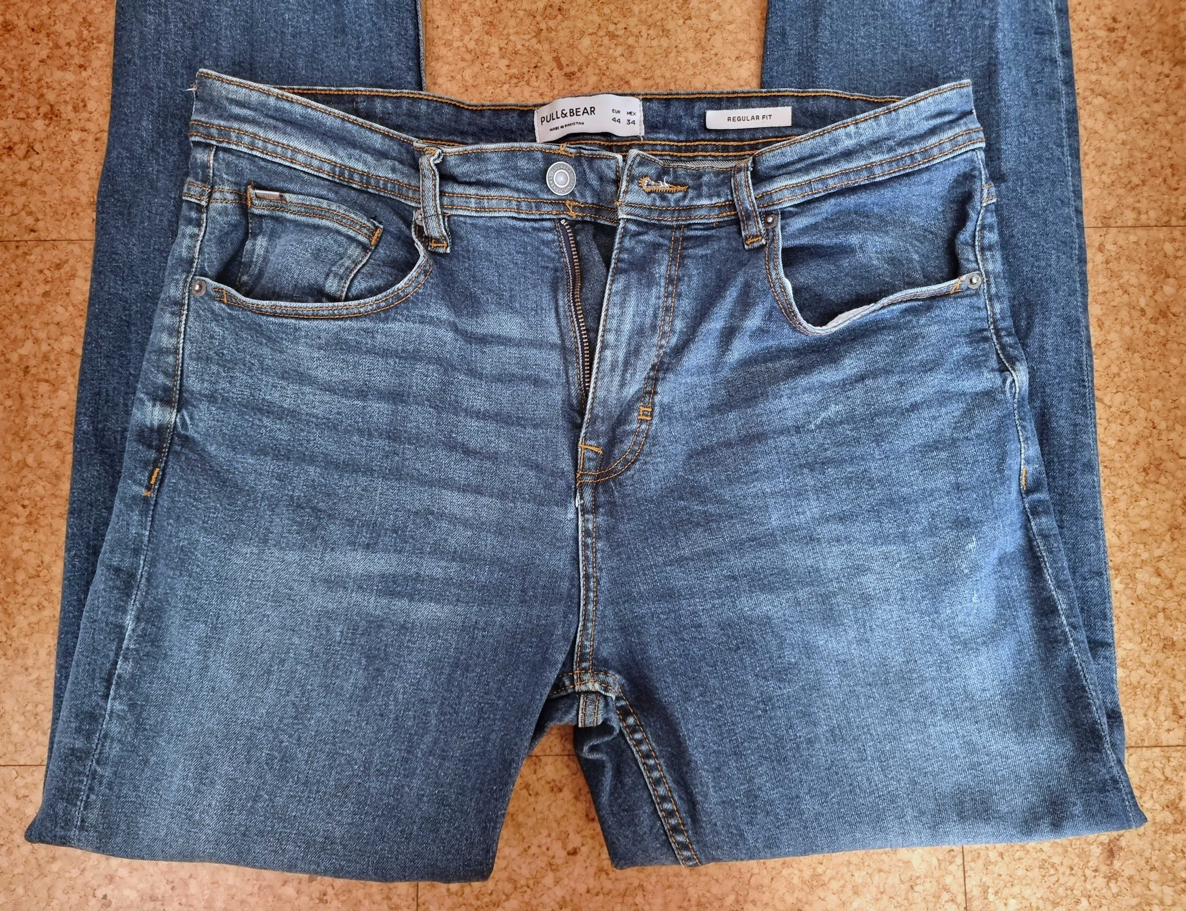 Calças de ganga escura Pull & Bear, tamanho 44 EUR