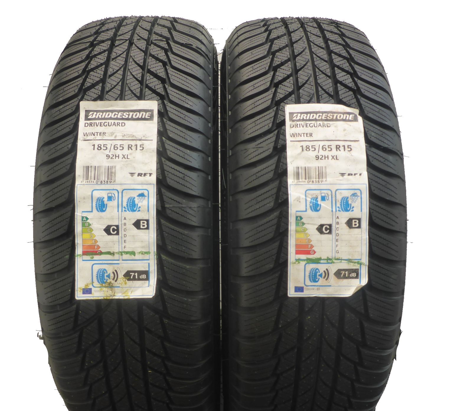 185/65/15 Bridgestone 185/65R15 92H XL RFT Zima 2016 Nieużywane