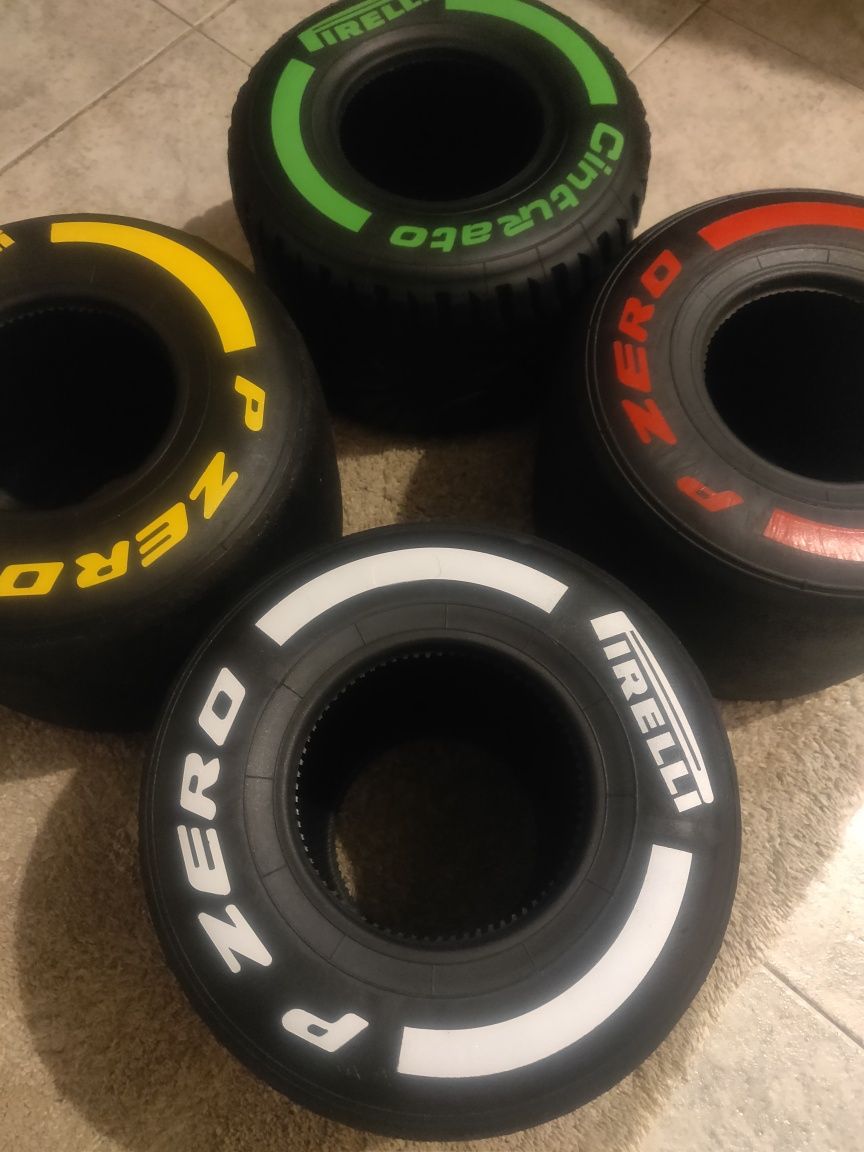 Pneu Formula 1 replica á escala 1/3 - Decoração