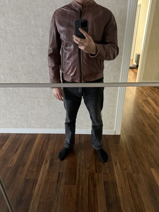 Шкіряна куртка Karl Lagerfeld