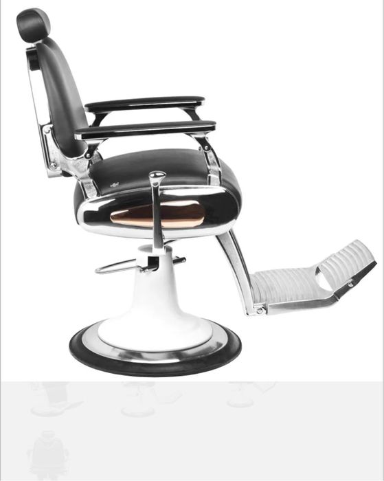 Fotel barberski Gabbiano Moto Style – nowy, nieotwierany, czarny