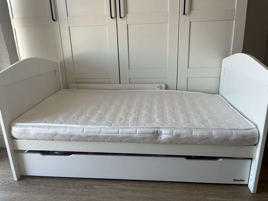 Woodies Łóżeczko dziecięce Hampton Cot Bed 140 x 70