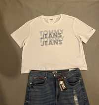 Tommy Hilfiger, Nowy oryginalny z USA t-shirt typu crop top