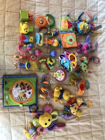 Mega duży zestaw zabawek dla niemowlaka Tiny Love i inne