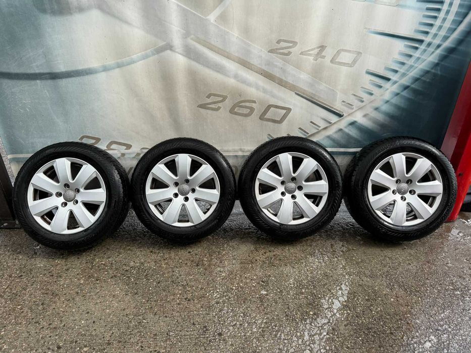 Audi, Seat, VW 5x112 57.1mm opony zimowe 205/60/16 ! Super Stan !