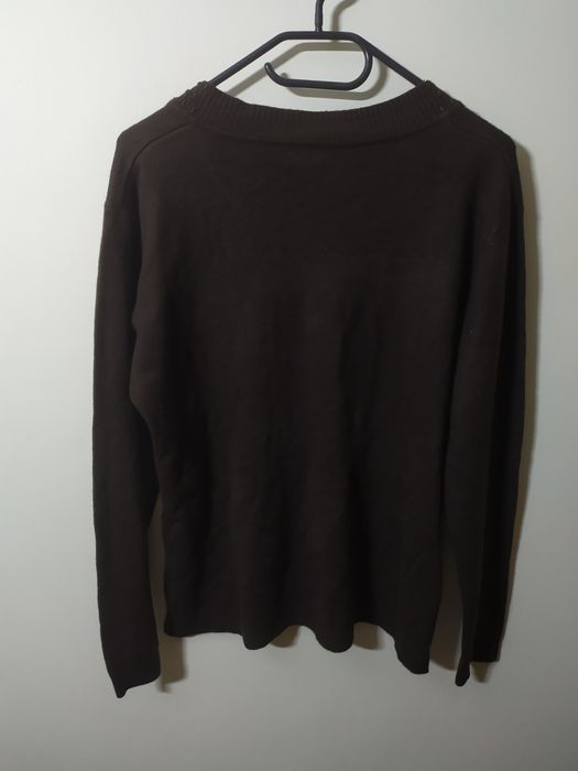 brązowy sweter oversize xl xxl darkacademia oldmoney