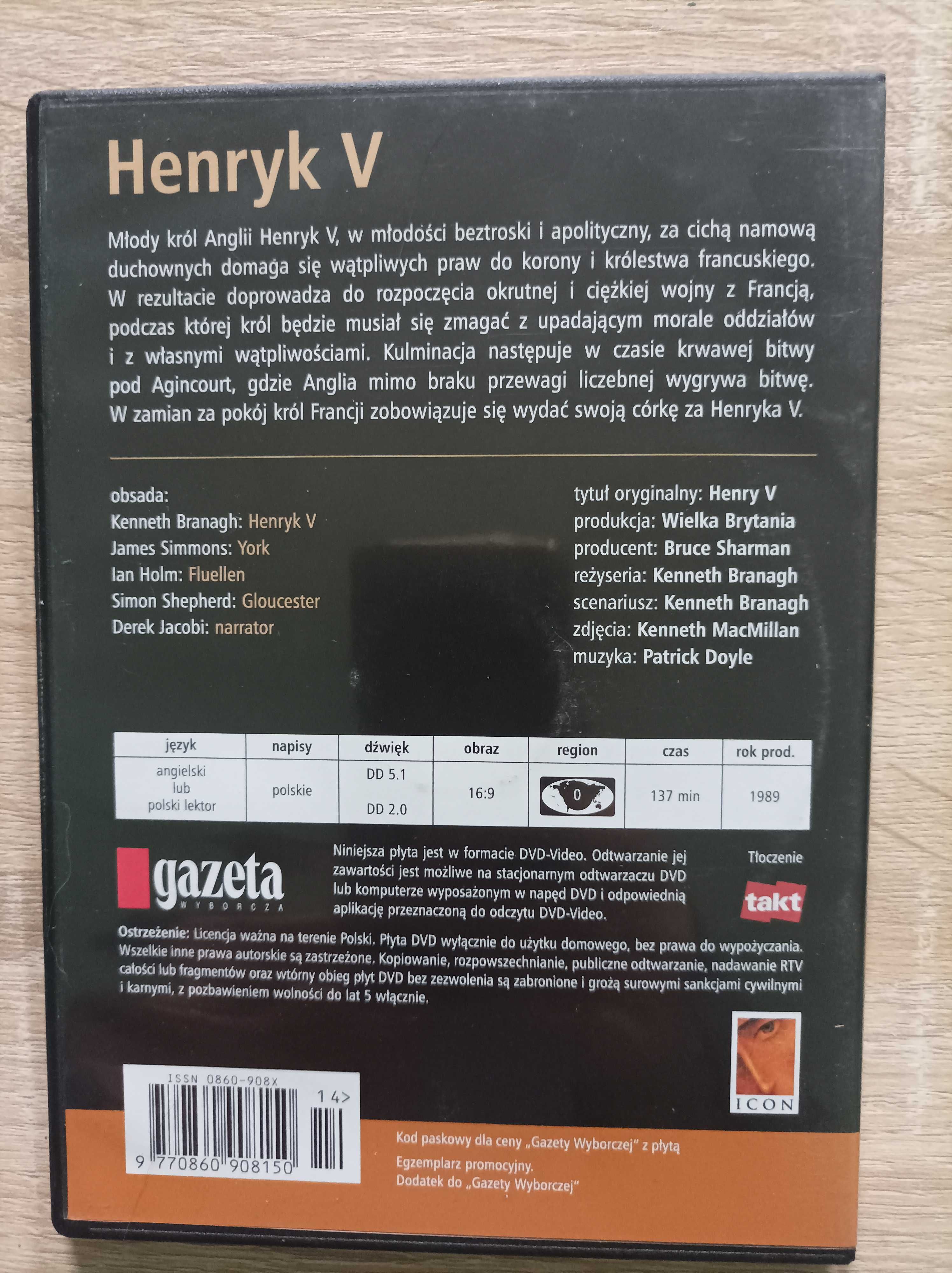 Film DVD Henryk V