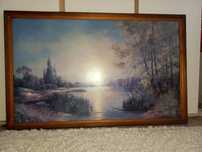 Obraz 60x100 cm w oprawie drewnianej