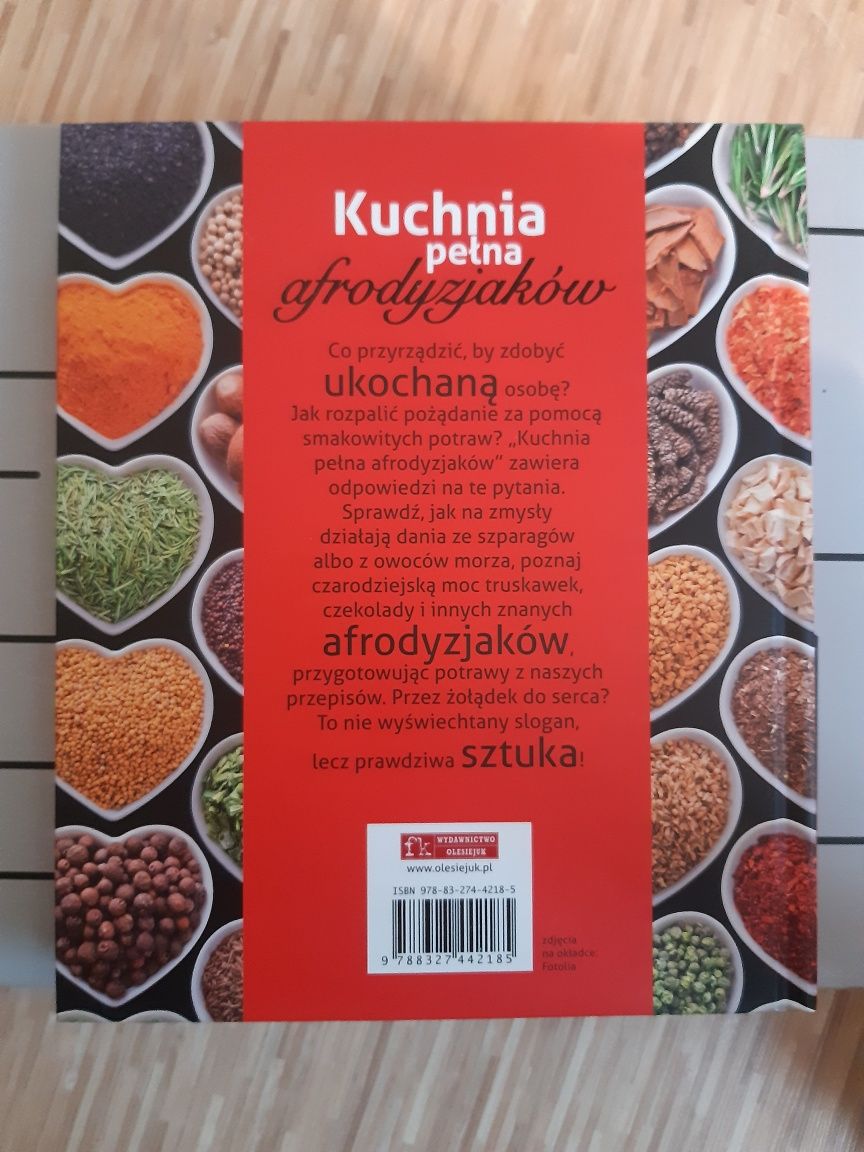 Kuchania pełna afrodyzjakow książka kucharska