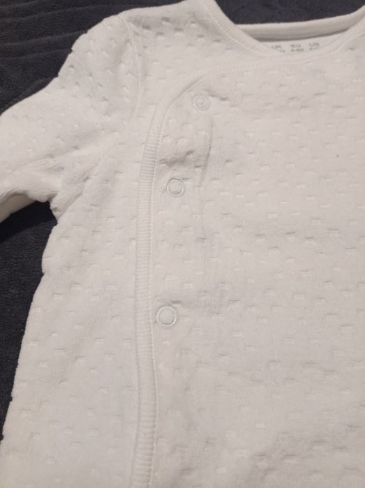 zestaw, komplet niemowlęcy welurowy r.6-9m-cy (74) F&F