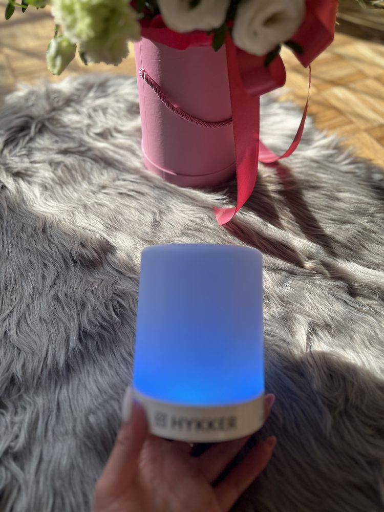 Hykker głośnik bluetooth lampka