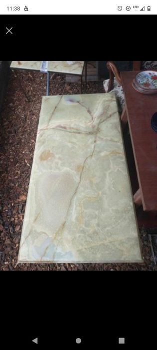 Ława z mosiądzu -blat ONYX