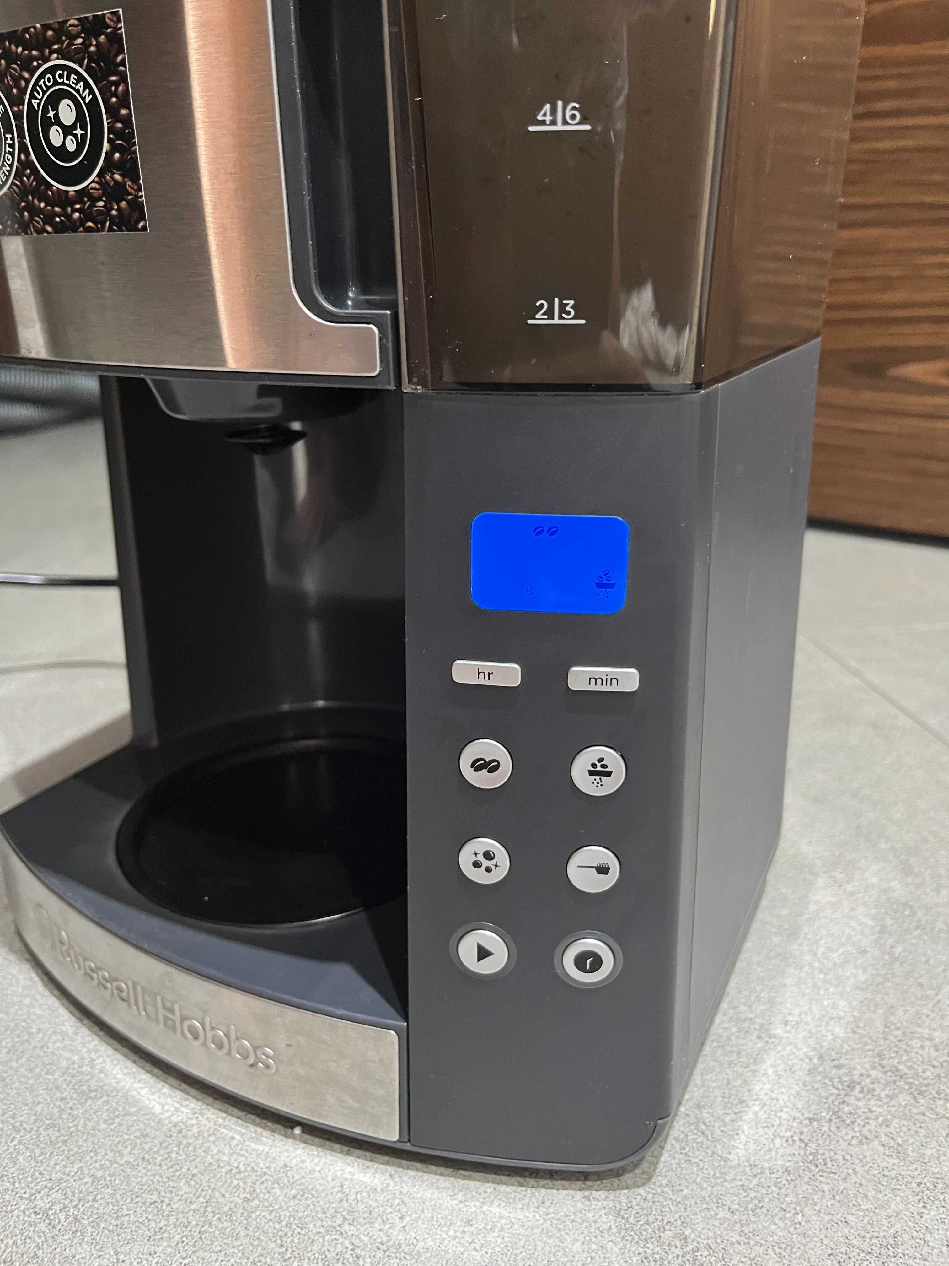 Ekspres przelewowy Russell Hobbs Grind & Brew 1,25 l srebrny/szary