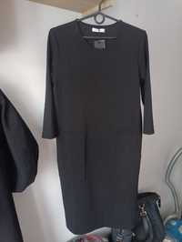 Reserved rozmiar 38 M czarna prosta sukienka