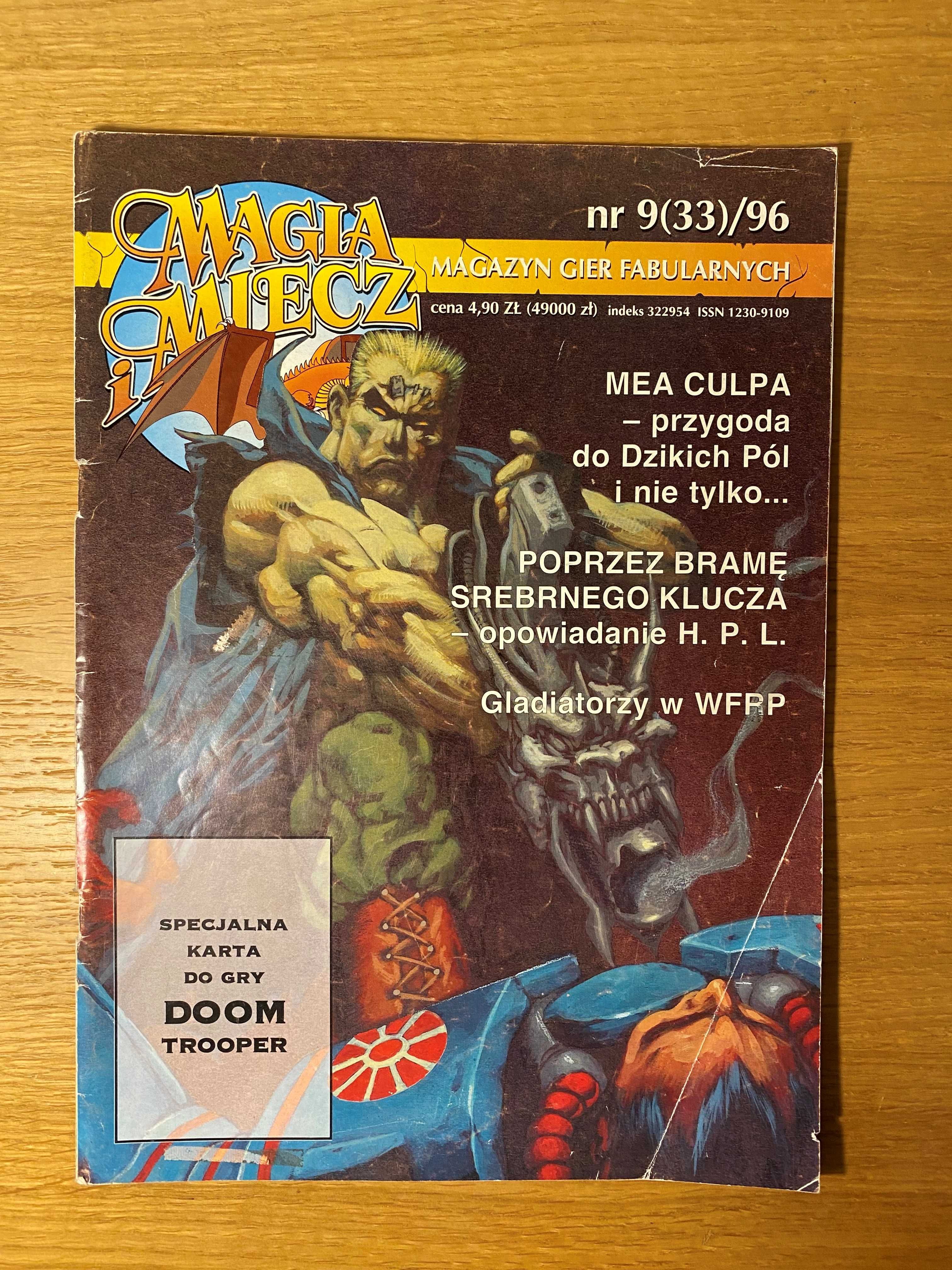 "MAGIA I MIECZ" magazyn gier fabularnych nr 9 (33) / 96 UNIKAT !!!