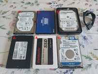Dyski twarde 2,5" HDD/SSD 6 sztuk