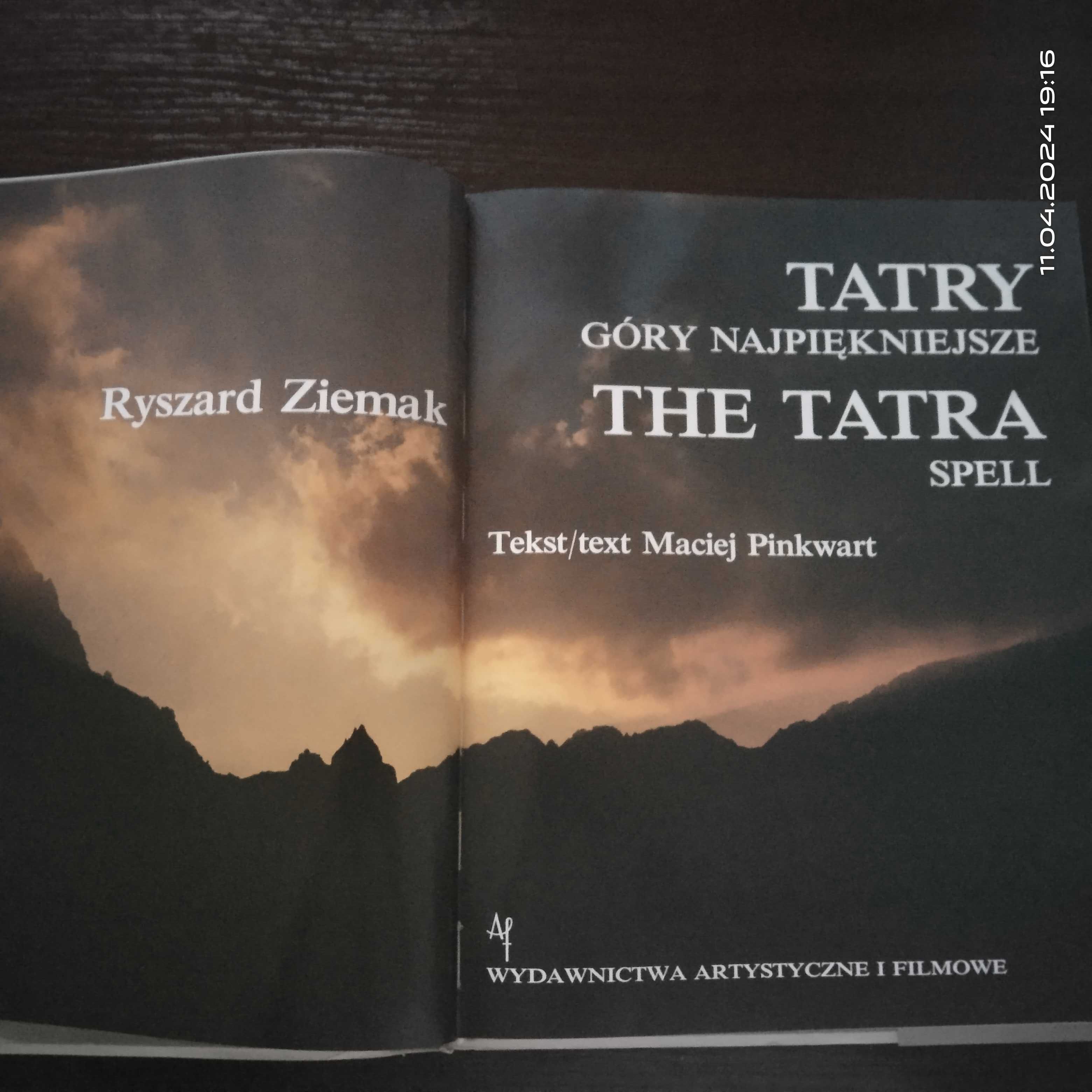 Album o Tatrach "Tatry. Góry najpiękniejsze. The Tatra" Ryszard Ziemak