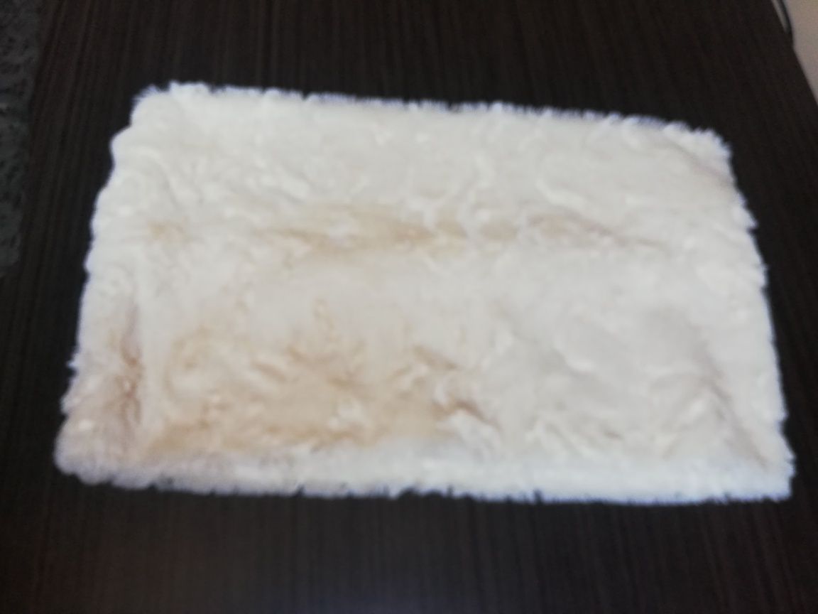 Komin szalik ecru reserwed