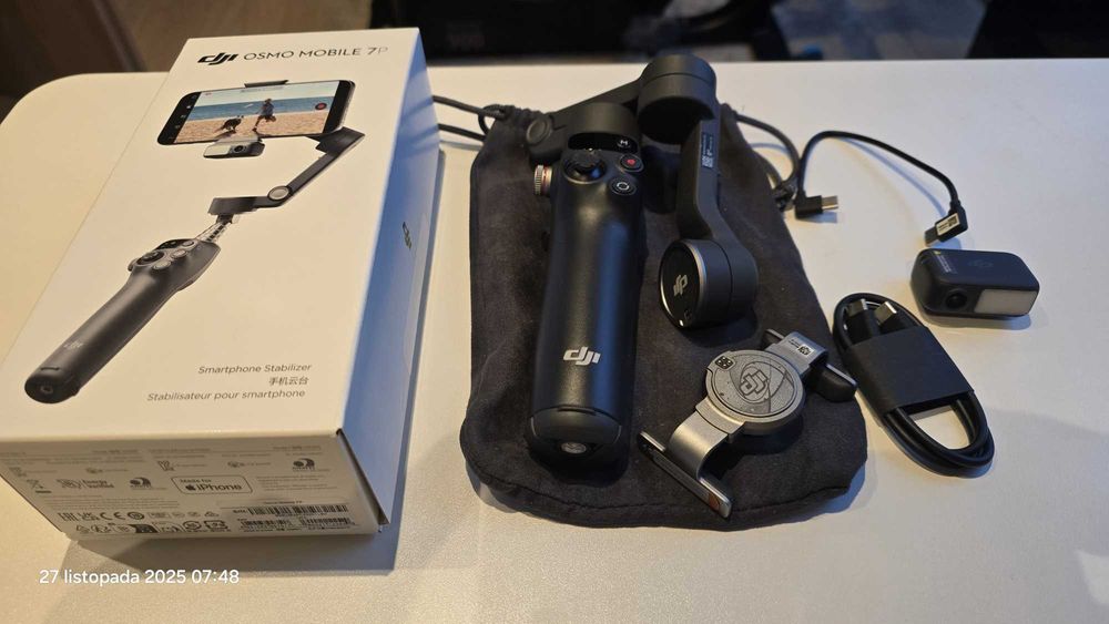 Gimbal DJI OSMO MOBILE 7P - czarny - stan idealny (gwarancja)