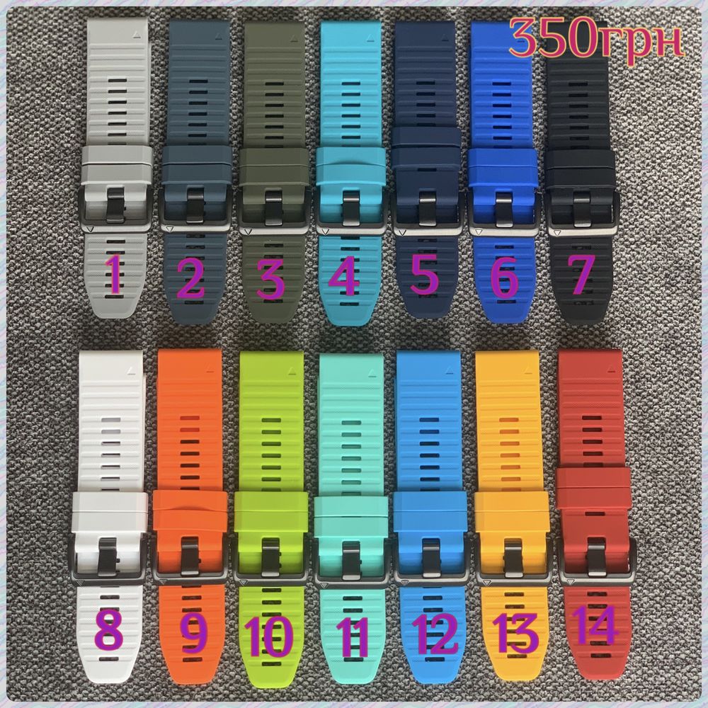 Ремінець Garmin fenix, Tactix, Enduro, MARQ… ремешок, ремінь QuickFit