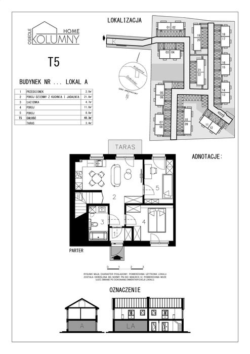 Mieszkanie 48m2 na parterze z ogródkiem w Łodzi przy ul.Kolumny 475a