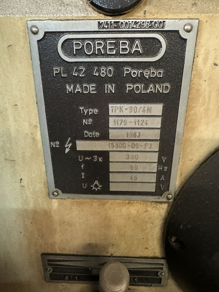 Tokarka Poręba TPK 90x4000 ideał !
