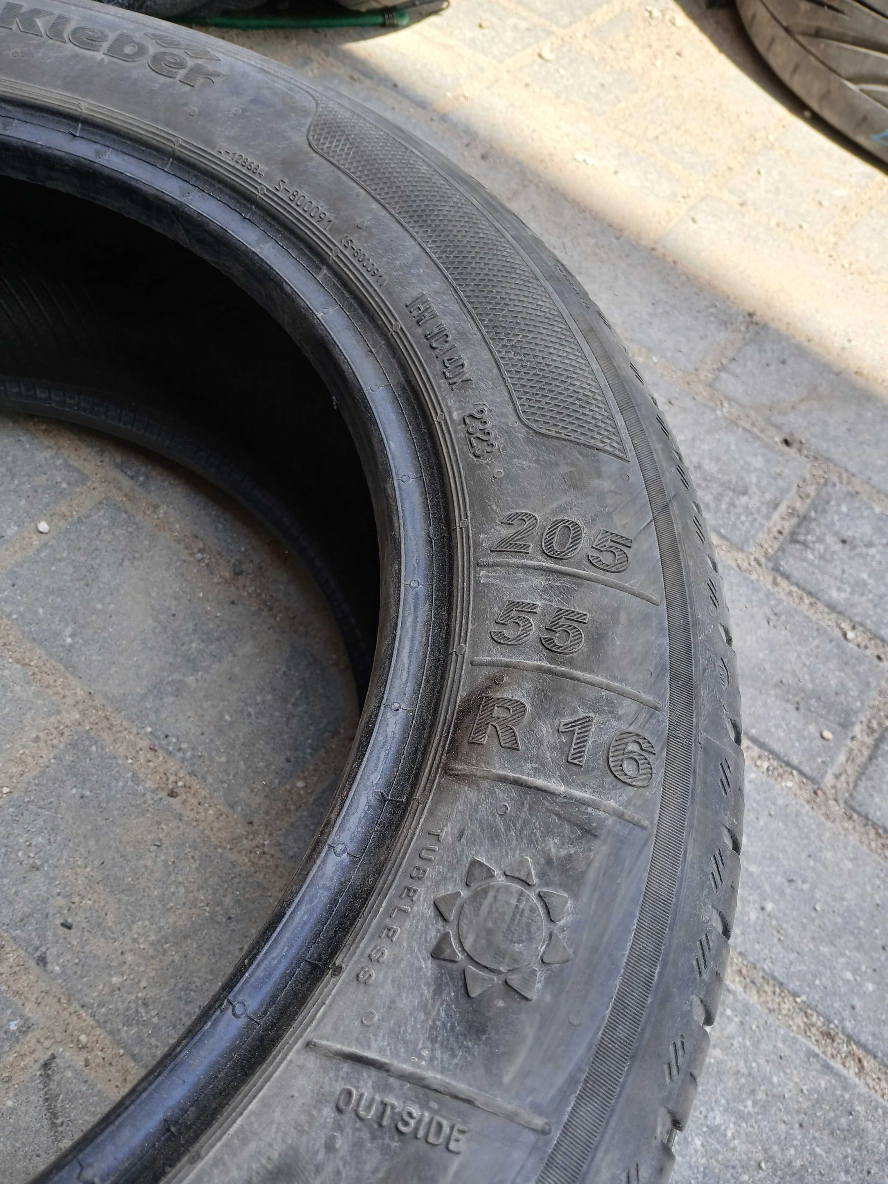 2x używane opony Kleber 205/55 R16 Gwarancja Montaż Duży wybór