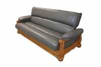 Wersalka kanapa skórzana dębowa Delta M Promocja Mevis Furniture