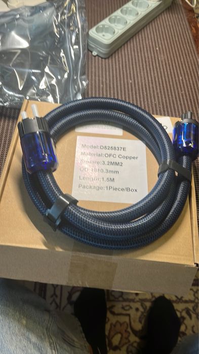 Міжблочний силовий аудіо кабель High-End  16A 250V