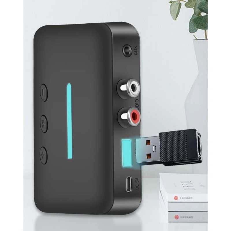 Bluetooth 5.3 Audio Odbiornik T88 - AUX RCA USB MP3 HIFI Bezprzewodowy