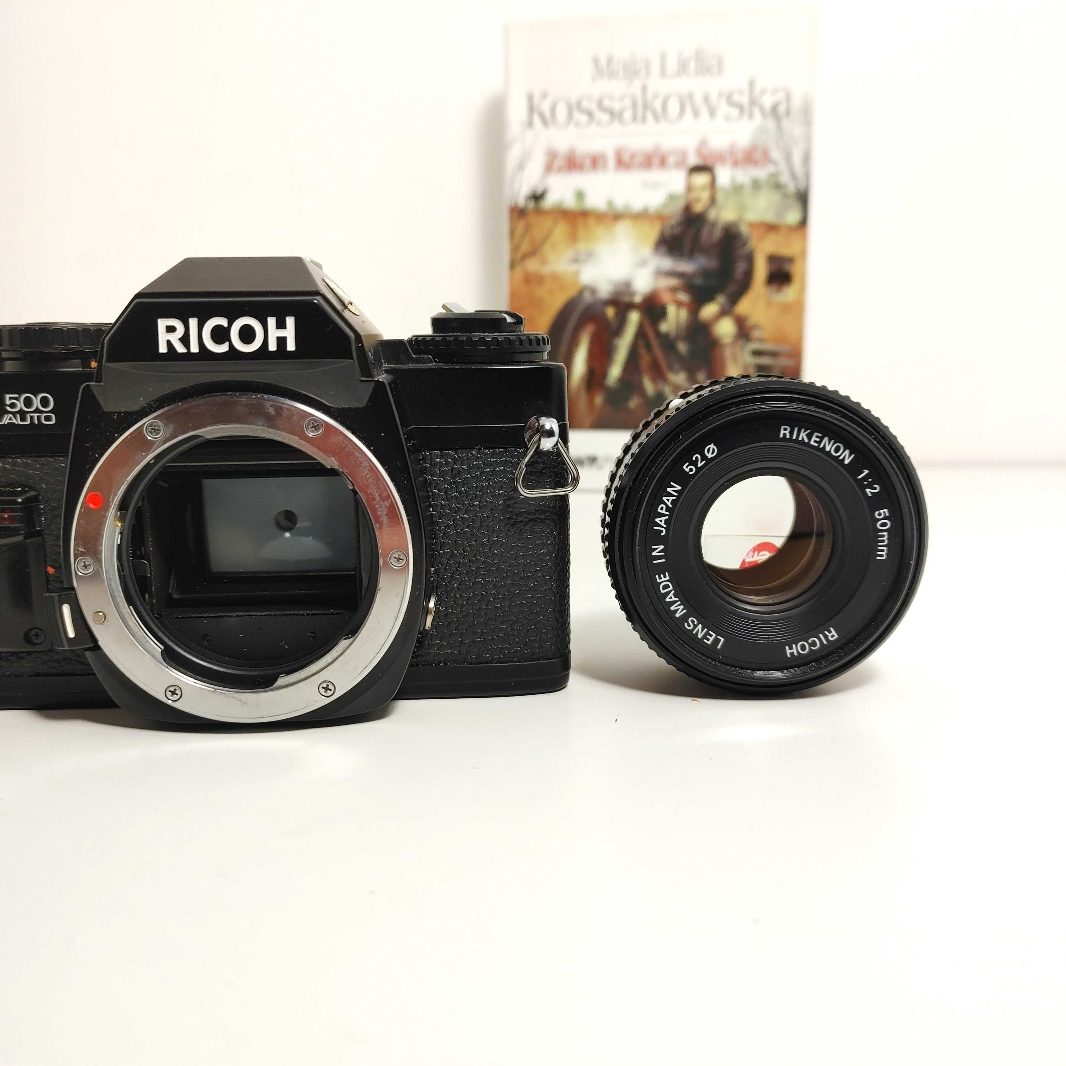 Lustrzanka analogowa jak nowa RICOH XR 500 AUTO z Rikenon 1:2 50 mm