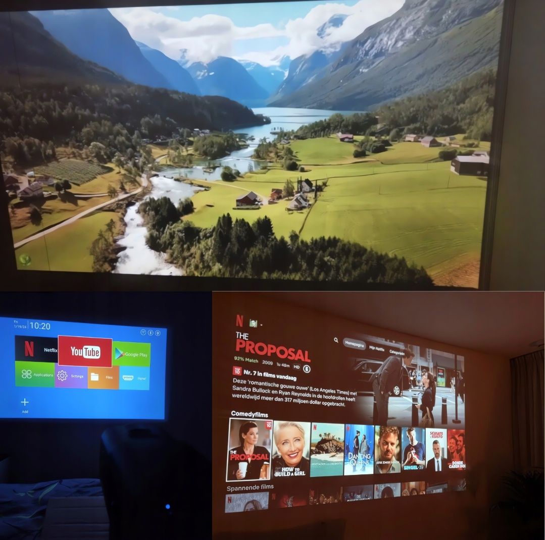 Projektor LED HY320 Rzutnik Przenośny Android